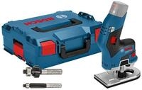 BOSCH Kantenfr&auml;ser Bosch Akku-Kantenfr&auml;se GKF 12V-8 Solo inkl. 2x Fr&auml;ser in...