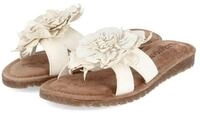 Lazamani LAZAMANI LA33765 OFFWHITE Damen Leder white Pantolette
