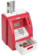 Idena Spardose Geldautomat 50061, digitale Spardose mit Sound M&uuml;nzz&auml;hler rot