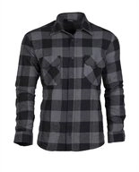 Mil-Tec Karohemd HOLZF&Auml;LLERHEMD LEICHT SCHWARZ/GRAU - XL