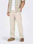 ONLY & SONS Schlupfhose ONSSINUS LOOSE 0007 COT LIN PANT NOOS Baumwolle mit Leinen,