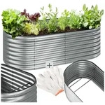 tectake Hochbeet Pflanzkasten aus verzinktem Stahl 200x100x60cm wetterfest, 942L