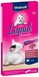 Vitakraft Liquid Snack Leberwurst + Biotin 6 x 15 g, Snack f&uuml;r: Katze