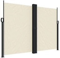 vidaXL Seitenmarkise Sichtschutz Windschutz Ausziehbar Creme 180x600 cm