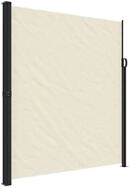 vidaXL Seitenmarkise Sichtschutz Windschutz Ausziehbar Creme 220x600 cm