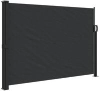 vidaXL Seitenmarkise Sichtschutz Windschutz Ausziehbar Schwarz 140x300 cm