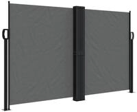 vidaXL Seitenmarkise Sichtschutz Windschutz Ausziehbar Anthrazit 140x1200 cm