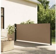 vidaXL Markise Seitenmarkise Ausziehbar Taupe 120x600 cm