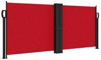 vidaXL Seitenmarkise Sichtschutz Windschutz Ausziehbar Rot 100x600 cm