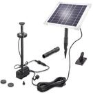 esotec Solarpumpe 6/220 Teichpumpen-Set 220l/h, Akku, LED-Licht, Solarmodul 6Wp