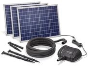 esotec Bachlaufpumpe 150/5000 Solar Bachlaufset Waterfall Pumpe 5000l/h, 3 x 50Wp