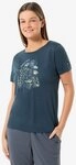 SUPER.NATURAL Print-Shirt f&uuml;r Damen, Merino ROCK FLOWERS TEE Blumen Motiv,