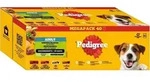 Pedigree Adult Portionsbeutel in Sauce Gemischte Selektion 40 x 100g, Nassfutter