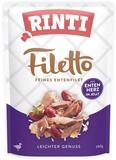 Rinti Filetto Jelly Ente & Entenherz 100 g - 24 St&uuml;ck, f&uuml;r: Hund