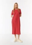 comma Midikleid Kleid Kleid mit Rundhalsausschnitt