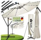 tillvex Sonnenschirm tillvex&reg; Sonnenschirm LED Solar &Oslash; 3m Ampelschirm Balkon
