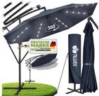 tillvex Sonnenschirm tillvex&reg; Sonnenschirm LED Solar &Oslash; 3m Ampelschirm Balkon