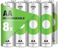 Gp AA Akku NiMH 2100 mAh 1.2V, 8 St&uuml;ck GPRCK210AA058C8 Batterie