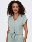 ONLY Kurzarmbluse ONLSIESTA SS KNOT LIN BL SHIRT PNT NOOS Viskosemischung, regular