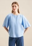 seidensticker Shirtbluse Schwarze Rose 1/2 Rundhals Uni