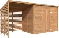 Palmako Gartenhaus Leif 4,5+2,9 m&sup2;, BxT: 467x187 cm