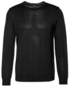 JOOP! Strickpullover schwarz,Casual,Wolle,Unifarben,Rundhals,Gerade