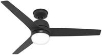 Hunter Deckenventilator Outdoor Deckenventilator Seawave Schwarz mit Licht