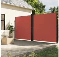 vidaXL Markise Seitenmarkise Ausziehbar Terrakottarot 220x1000 cm