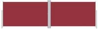 vidaXL Seitenmarkise Sichtschutz Windschutz Ausziehbar Rot 180x600 cm