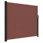vidaXL Seitenmarkise Sichtschutz Windschutz Ausziehbar Braun 180x600 cm
