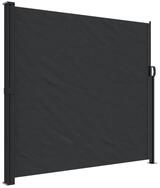 vidaXL Seitenmarkise Sichtschutz Windschutz Ausziehbar Schwarz 180x500 cm