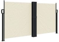 vidaXL Seitenmarkise 120 x 600 cm Seitenmarkise Ausziehbar Creme 120x600 cm