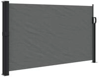 vidaXL Seitenmarkise Sichtschutz Windschutz Ausziehbar Anthrazit 120x300 cm