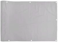 vidaXL Gartenzaun Balkon-Sichtschutz Grau 400x120 cm PVC, (1-St)