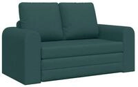 vidaXL Sofa Schlafsofa 60cm Dunkelgr&uuml;n Stoff, 1 Teile