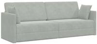 vidaXL Bett Boden-Sofa-Bett Creme 213 x 70 x 77 cm Samt (1-tlg)