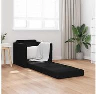 vidaXL Sofa Schlafsofa Schwarz 74 x 77 x 81 cm Stoff, 1 Teile