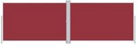 vidaXL Seitenmarkise Sichtschutz Windschutz Ausziehbar Rot 220x600 cm
