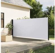 vidaXL Markise Seitenmarkise Ausziehbar Wei&szlig; 170x300 cm