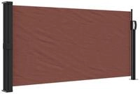 vidaXL Seitenmarkise Sichtschutz Windschutz Ausziehbar Braun 100x500 cm