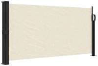 vidaXL Seitenmarkise Sichtschutz Windschutz Ausziehbar Creme 100x500 cm