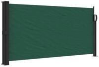 vidaXL Seitenmarkise 100 x 500 cm Seitenmarkise Ausziehbar Dunkelgr&uuml;n 100x500...