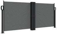 vidaXL Seitenmarkise Sichtschutz Windschutz Ausziehbar Anthrazit 100x600 cm