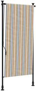 vidaXL Markise Au&szlig;enrollo Gelb und Wei&szlig; 120x270 cm Stoff und Stahl
