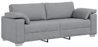 vidaXL Sofa, Sofa 178cm Hellgrau Stoff