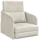 vidaXL Sofa Schlafsofa Creme 65 x 80 x 83 cm Samt, 1 Teile