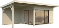 Palmako Gartenhaus Andrea 11,2+7,9 m&sup2;, Slide Plus, BxT: 715x402 cm