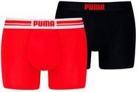 PUMA Boxershorts PUMA MEN EVERYDAY PLACED LOGO BOXERS (2er Pack) mit Logo Webbund