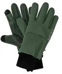 Parforce Active Fleecehandschuhe Softshell-Jagdhandschuh Touch & Shoot gr&uuml;n 7