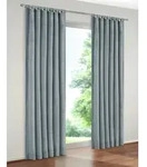 Wirth Vorhang Warnow (1 St), Schlaufen, blickdicht, Chenille blau 132 cm x 225 cm